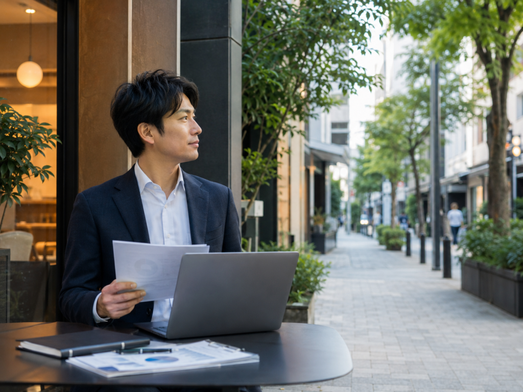麻布十番でバーチャルオフィスを検討している事業者のイメージ